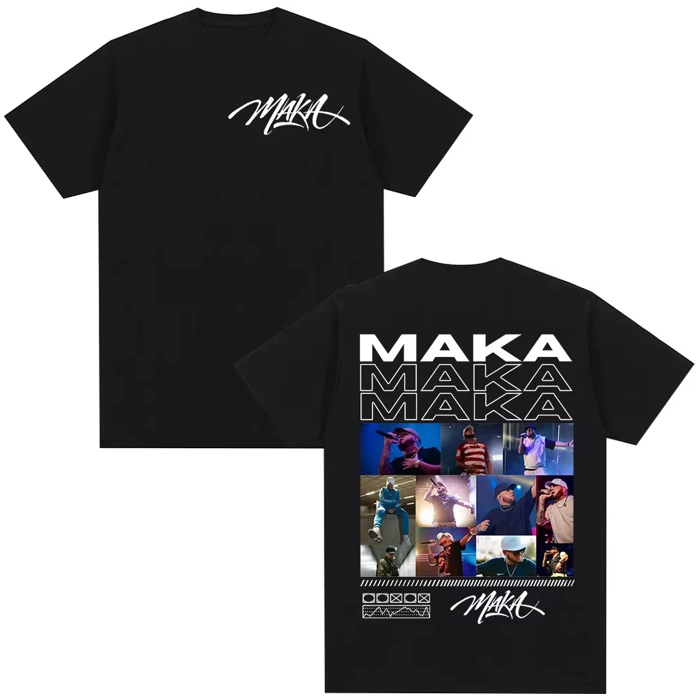 Rapper Maka Aura 2025 Tour Merch T Shirts Men Women Fashion Vintage Street T-shirt Casual Pure Cotton Short Sleeve Streetwear
Rapper Maka Aura 2025 Tour Merch T Shirts Men Women Fashion Vintage Street T-shirt Casual Pure Cotton Short Sleeve Streetwear