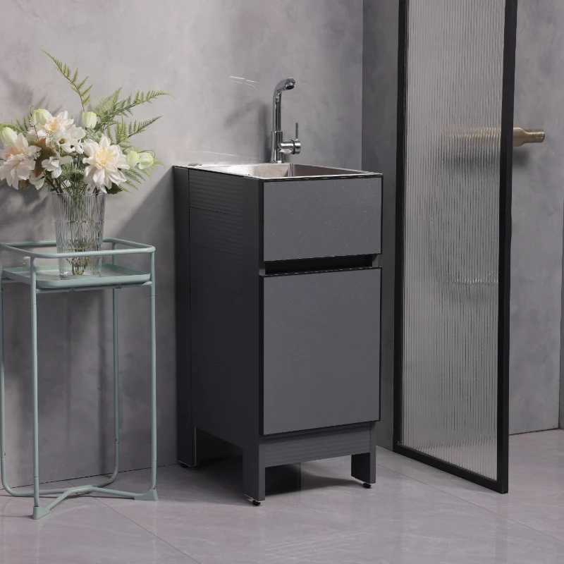 Ultra-narrow small kitchen sink integrated stainless steel sink vegetable basin space aluminum dishwasher integrated single tank
Ultra-narrow small kitchen sink integrated stainless steel sink vegetable basin space aluminum dishwasher integrated single tank