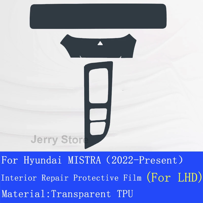 For Hyundai MISTRA 2022-Present Car Center Console Anti-scratch Repair Cover Interior Stickers Transparent TPU Protective Film
For Hyundai MISTRA 2022-Present Car Center Console Anti-scratch Repair Cover Interior Stickers Transparent TPU Protective Film