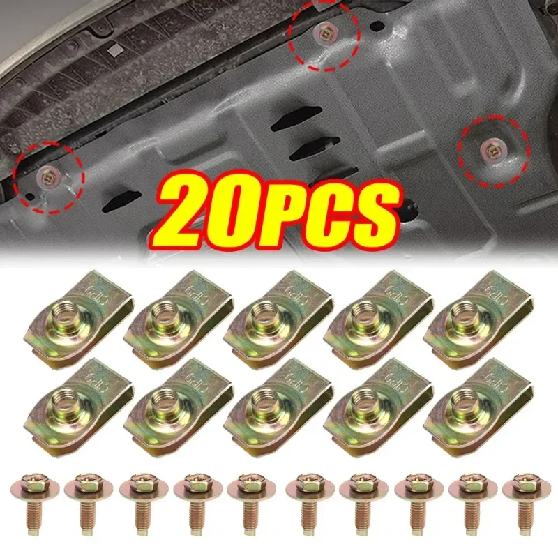 Car Body Bolts & U-nut Clips M6 Engine Cover Undertray Splash Shield Guard Bumper Fender Liner Retainer Fastener Rivet Screws
Car Body Bolts & U-nut Clips M6 Engine Cover Undertray Splash Shield Guard Bumper Fender Liner Retainer Fastener Rivet Screws