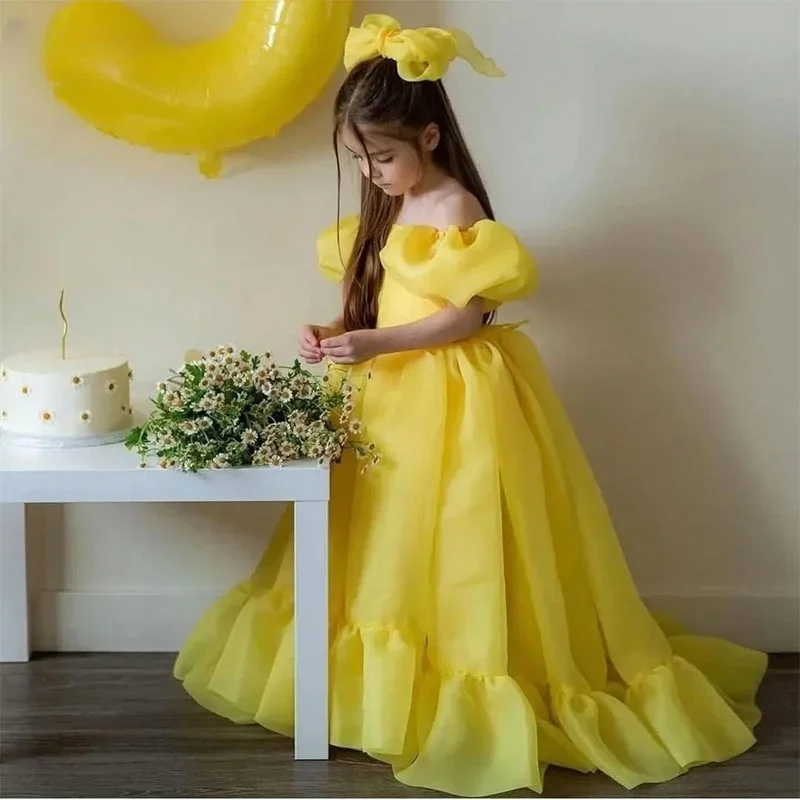 Yellow Fairy Dress for Little Girls Off Shoulder Princess Birthday Dress Flower Girl Dress for Kids Girls Pageant Dress 7-16
Yellow Fairy Dress for Little Girls Off Shoulder Princess Birthday Dress Flower Girl Dress for Kids Girls Pageant Dress 7-16
