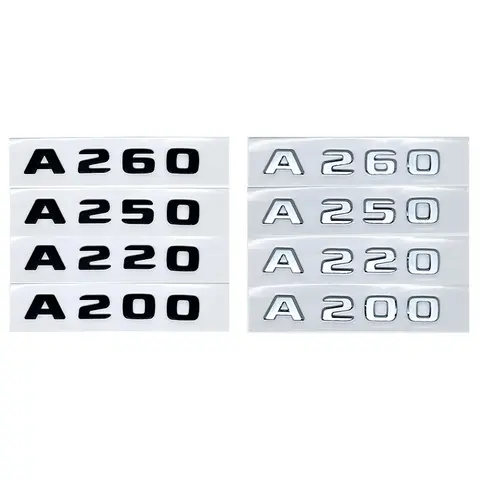 A Class W176 W177 3D ABS 4Matic Emblem - Fit A180/A200/A220/A250/A260/A180d/A220d - Rear Trunk Logo Sticker Upgrad