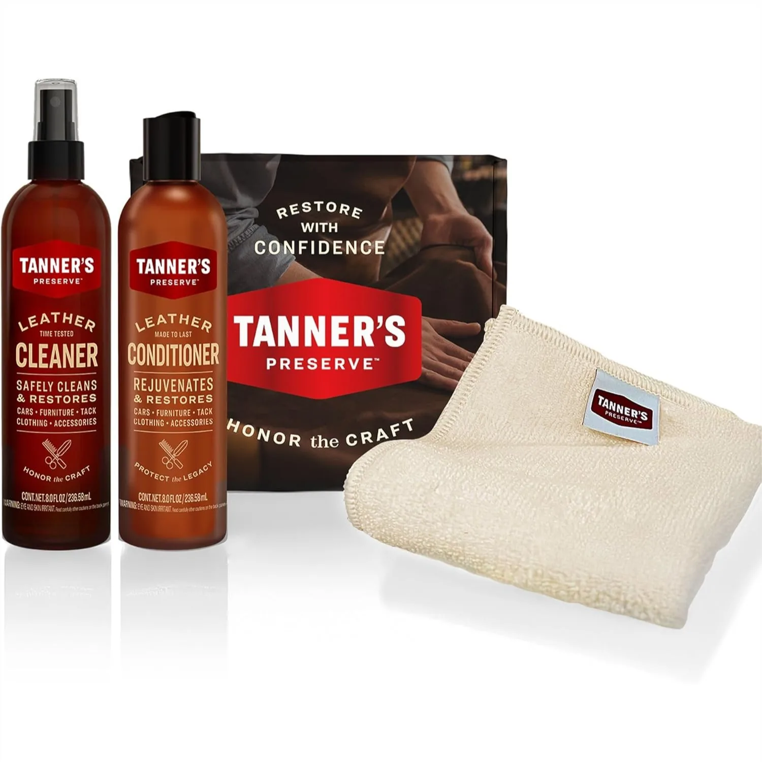 Leather Cleaner & Conditioner Gift Set, Cleans & Restores Finished Leather for Cars, Furniture & More, 2x8 Fl Oz + Microfiber
Leather Cleaner & Conditioner Gift Set, Cleans & Restores Finished Leather for Cars, Furniture & More, 2x8 Fl Oz + Microfiber