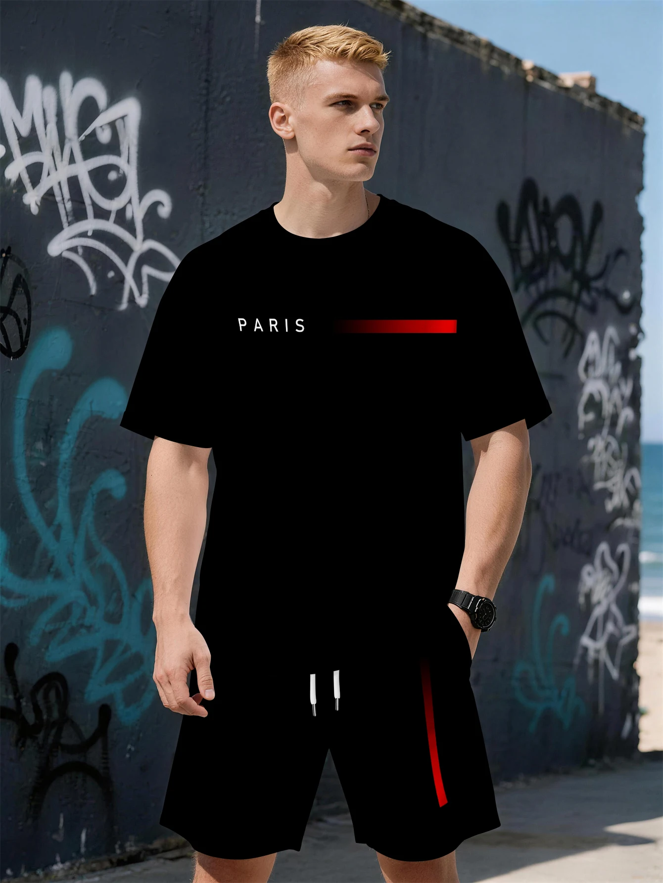 2026 Summer New Men's Short-Sleeved Set - 3D Trendy Brand Simple Pattern Printed Fashion Street Style Comfortable and Soft
2026 Summer New Men's Short-Sleeved Set - 3D Trendy Brand Simple Pattern Printed Fashion Street Style Comfortable and Soft