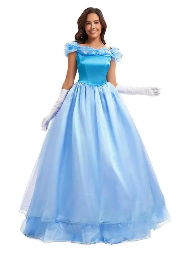 Blue Dress Performance Costume Halloween Cosplay Clothing Cinderella Role-playing Outfit Snow White Princess Suit
Blue Dress Performance Costume Halloween Cosplay Clothing Cinderella Role-playing Outfit Snow White Princess Suit
