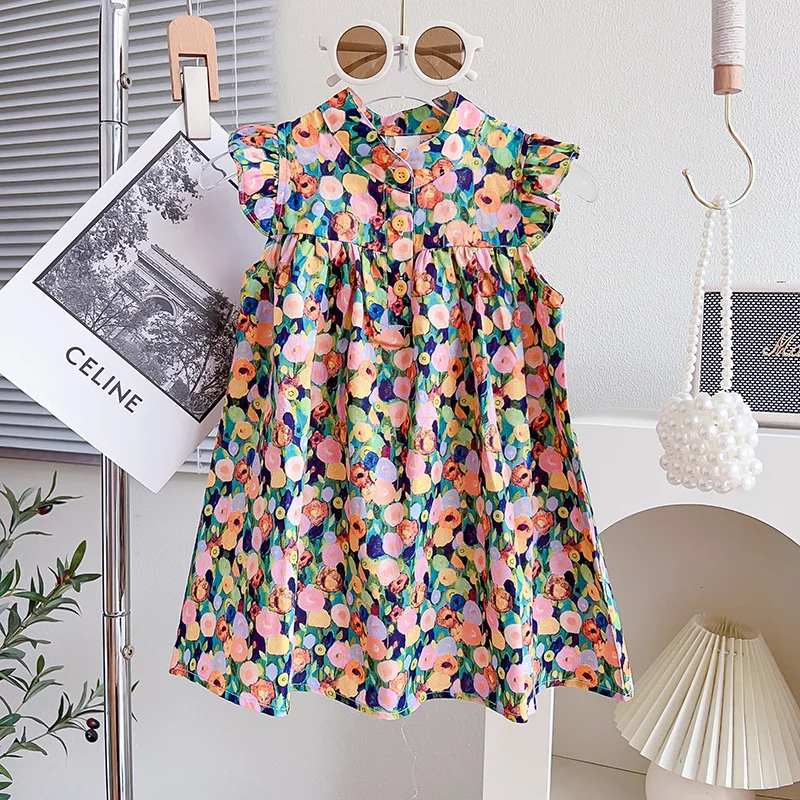 Girls' Stylish Sleeveless Floral Thin Summer Dress Princess Summer Dress New StyleTX1215
Girls' Stylish Sleeveless Floral Thin Summer Dress Princess Summer Dress New StyleTX1215