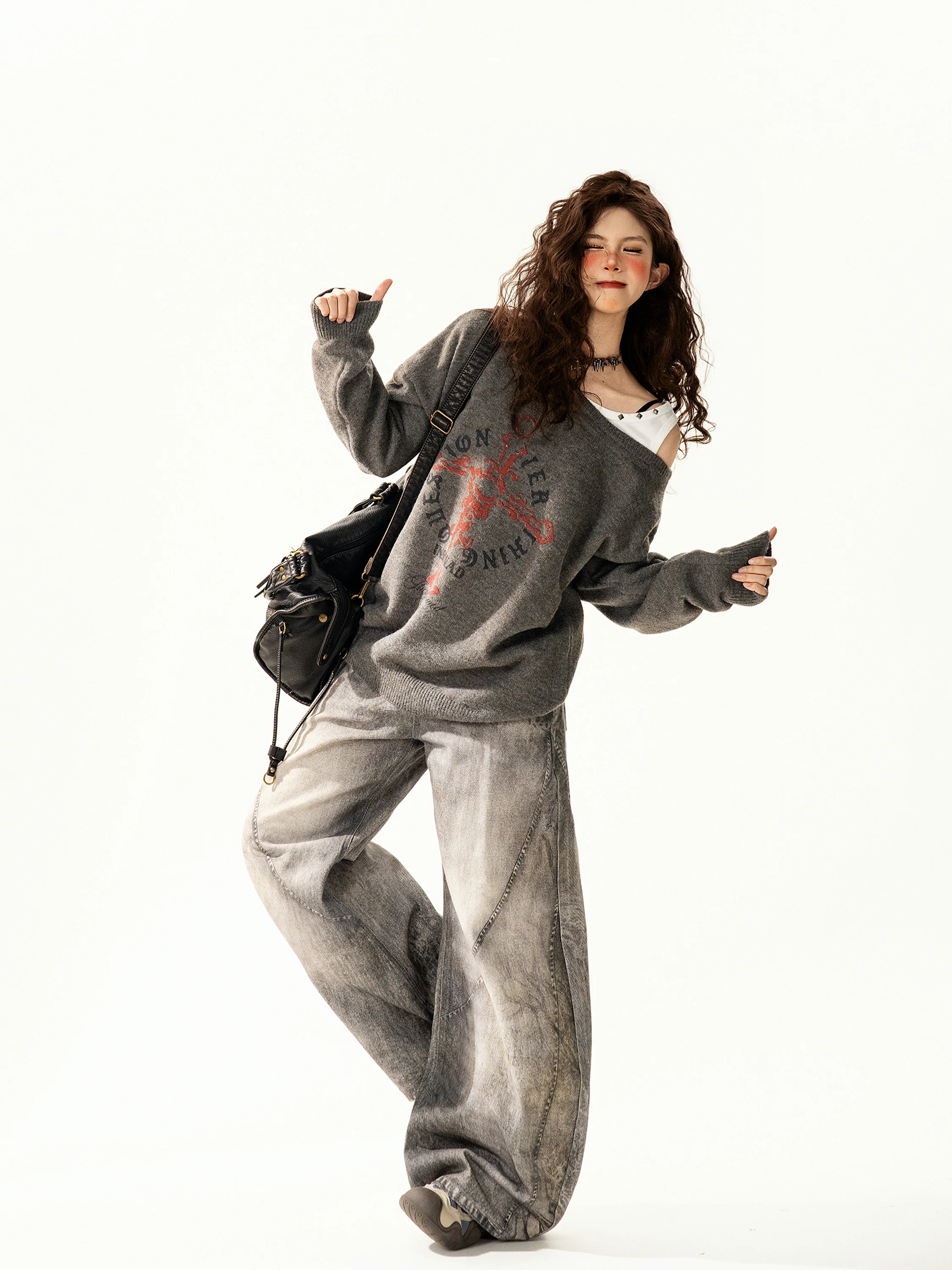 Американский ретро-дизайн, свитер с колючками, женский свободный универсальный вязаный свитер, осень-зима, уличный свитер Sle Faion
Американский ретро-дизайн, свитер с колючками, женский свободный универсальный вязаный свитер, осень-зима, уличный свитер Sle Faion