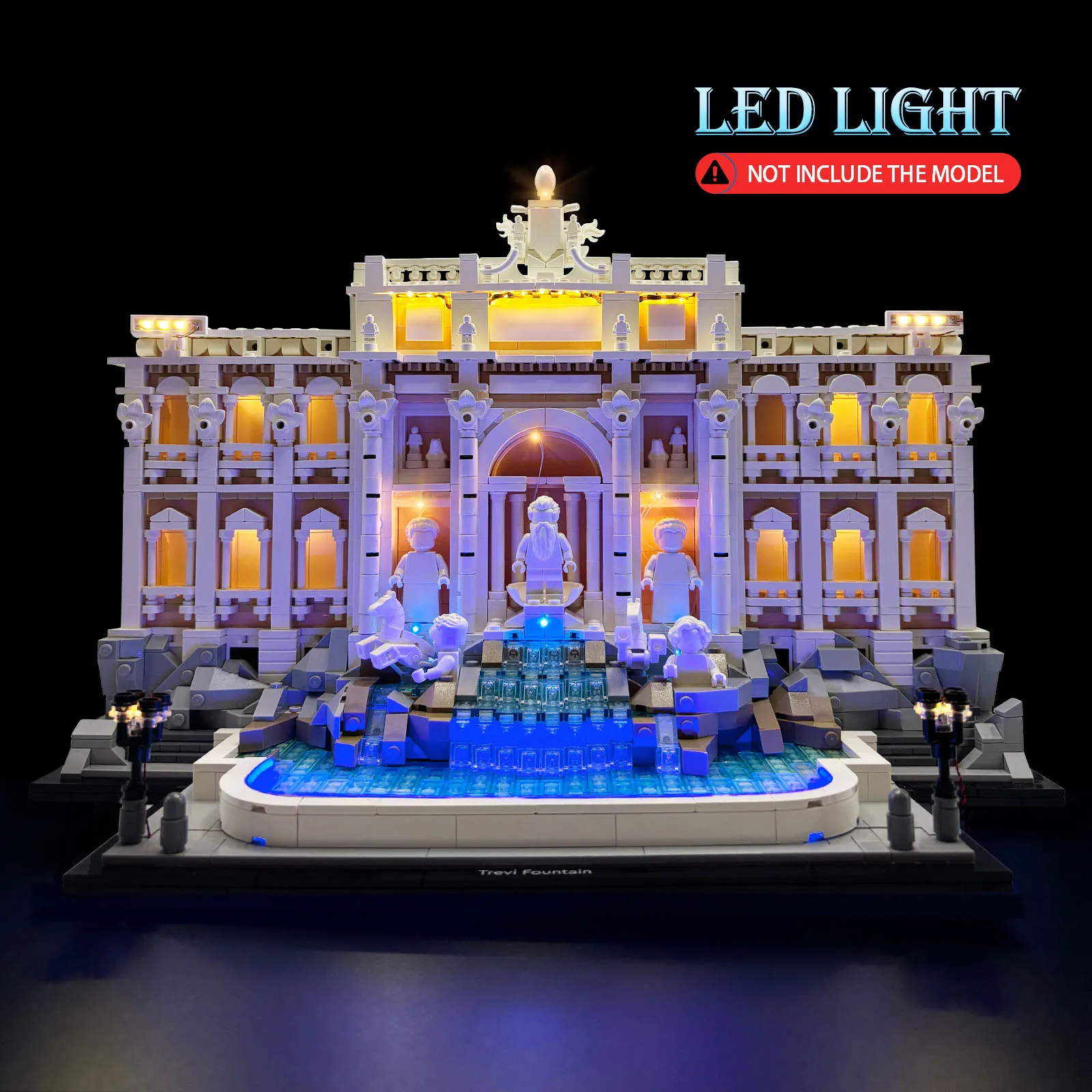 LYBMTWF LED Light Kit Compatible with Lego 21062 Trevi Fountain Building Blocks (NOT Include The Model Bricks) 
LYBMTWF LED Light Kit Compatible with Lego 21062 Trevi Fountain Building Blocks (NOT Include The Model Bricks)