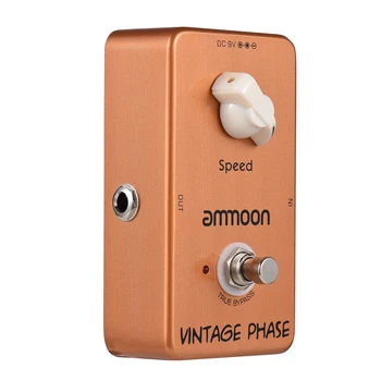 Ammoon AP-03 빈티지 페이즈 페이저 기타 이펙트 페달, 트루 바이패스 알루미늄 합금 기타 액세서리
