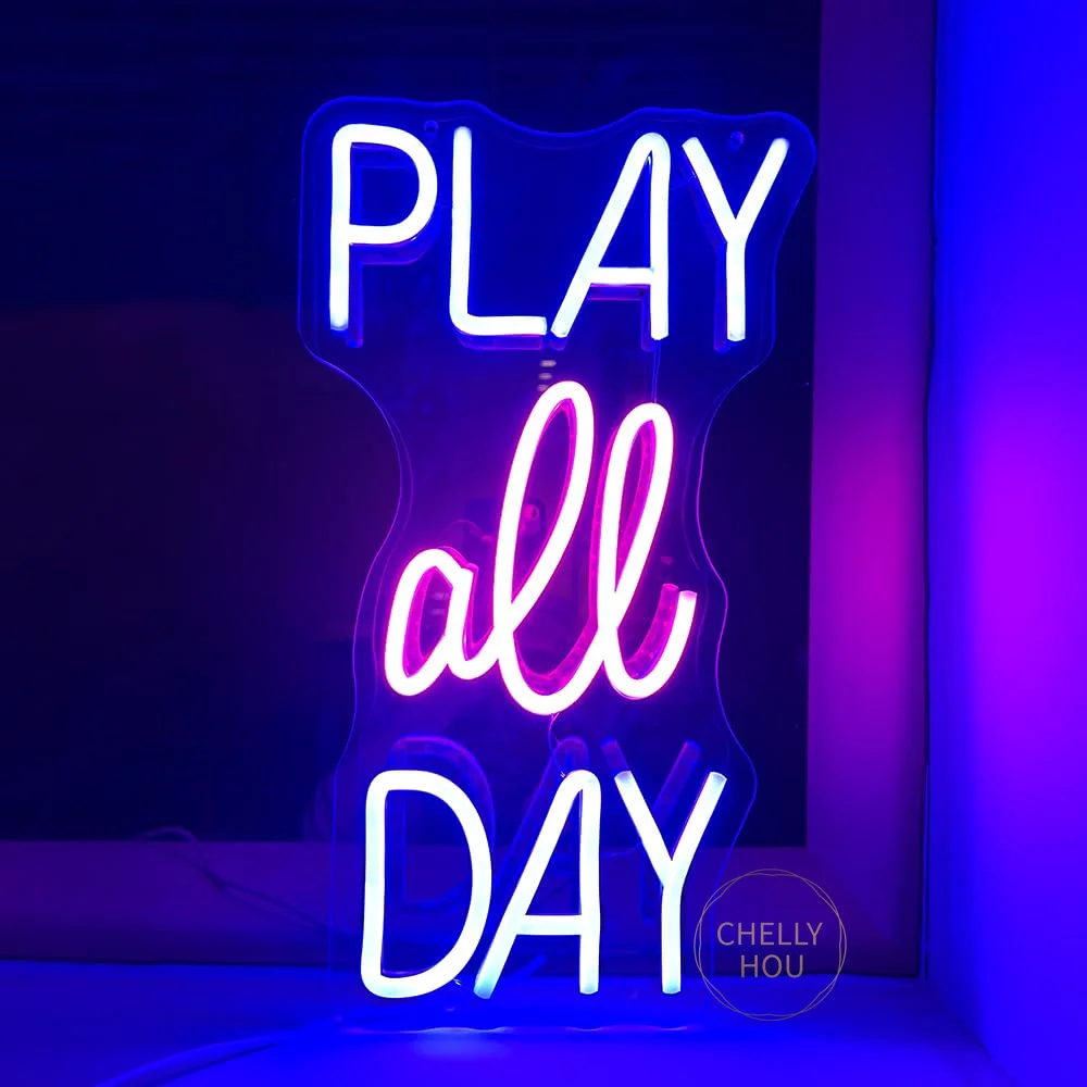 Gamer Neon Sign for Wall Decor Play All Day Neon Sign for Game Room Bedroom Kids Teens Room Birthday Party Decor Gamer Gifts
Gamer Neon Sign for Wall Decor Play All Day Neon Sign for Game Room Bedroom Kids Teens Room Birthday Party Decor Gamer Gifts