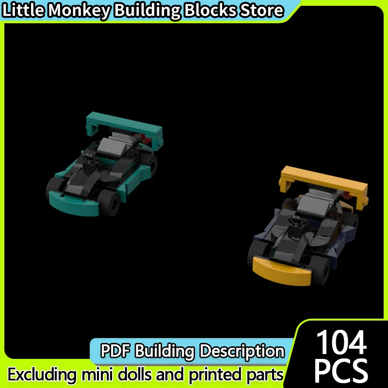 Модель скоростного гоночного автомобиля MOC, строительные кирпичи, небольшой комплект картинга, модульная технология, детские праздничные подарки, сборка игрушек, костюм
Модель скоростного гоночного автомобиля MOC, строительные кирпичи, небольшой комплект картинга, модульная технология, детские праздничные подарки, сборка игрушек, костюм