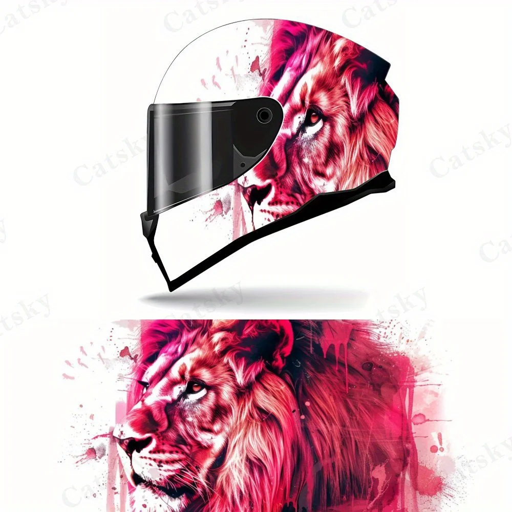Artistic Red Lion Splash-ink PVC Motorcycle Helmet Vinyl Wrap, Self-Adhesive Waterproof Sticker, Anti-Scratch Decorative Film fo
Artistic Red Lion Splash-ink PVC Motorcycle Helmet Vinyl Wrap, Self-Adhesive Waterproof Sticker, Anti-Scratch Decorative Film fo