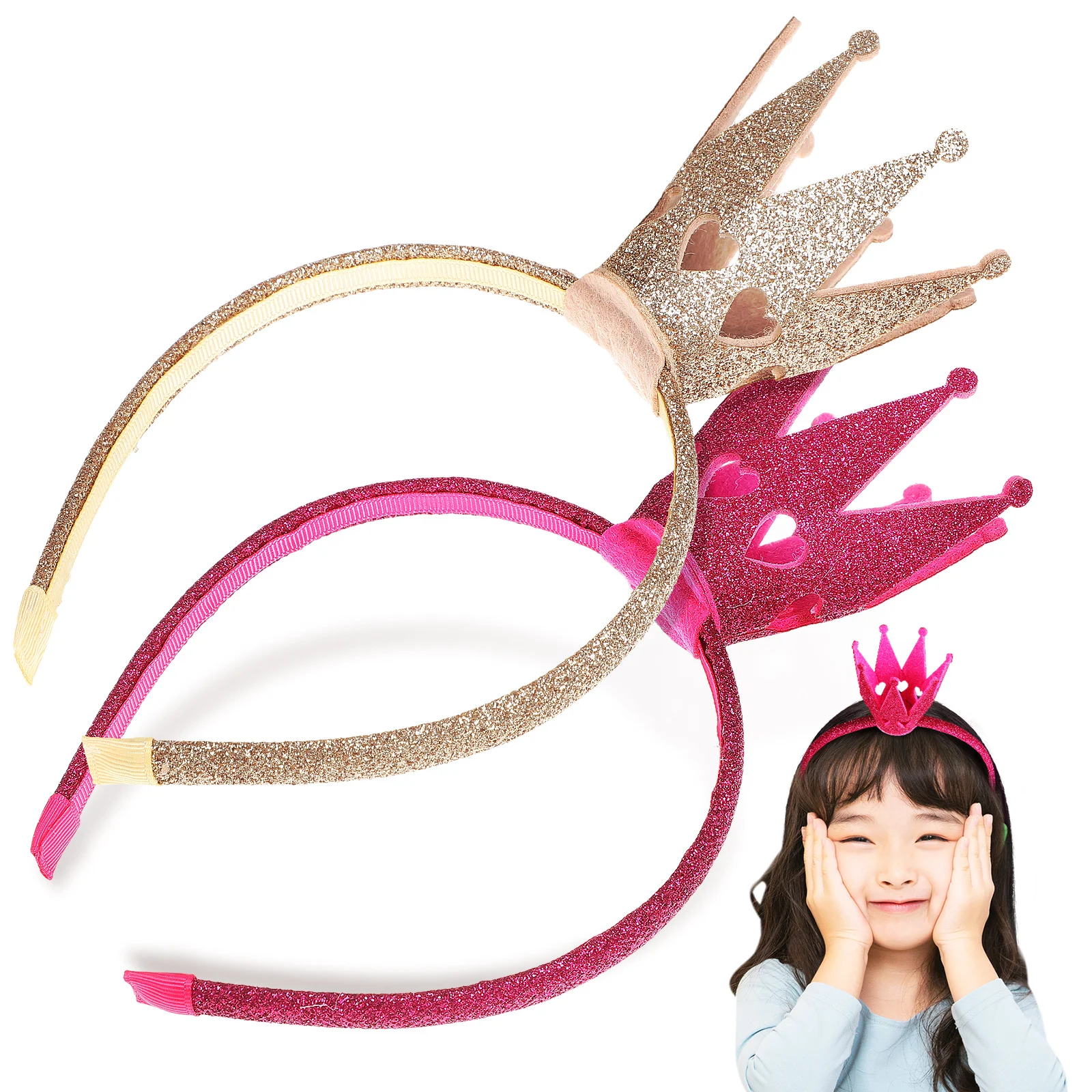 2 pcs Crown Shining Star Headwear Lightweight Stretch Design Party Accessories Girls Crown Headband For Baby Girl Birthday
2 pcs Crown Shining Star Headwear Lightweight Stretch Design Party Accessories Girls Crown Headband For Baby Girl Birthday