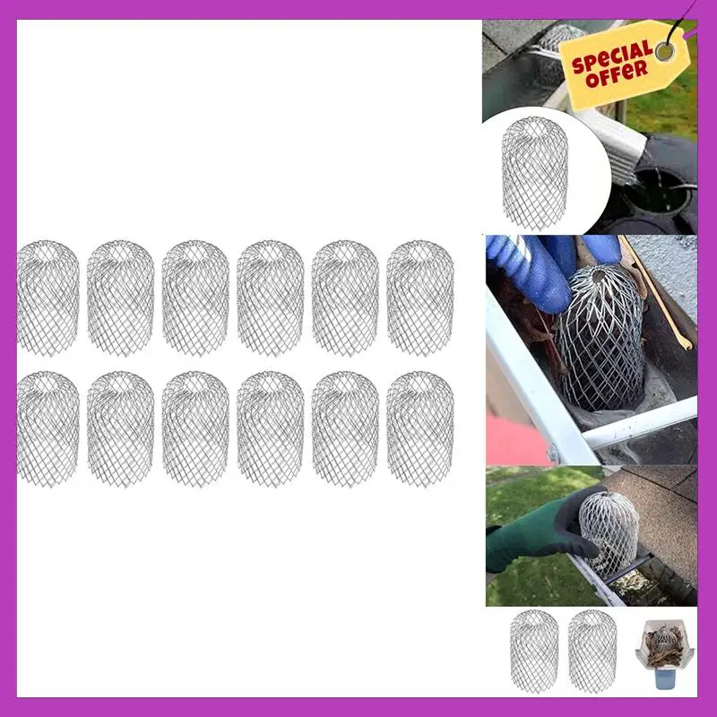 12PCS Gutter Filters, Eaves And Roof Drain Pipe Anti-Leaf Filters, Gutter Anti-Blocking Net To Prevent Clogging Easy Install
12PCS Gutter Filters, Eaves And Roof Drain Pipe Anti-Leaf Filters, Gutter Anti-Blocking Net To Prevent Clogging Easy Install