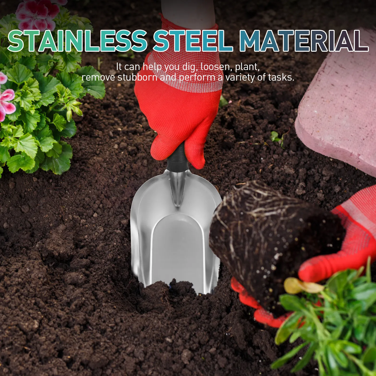 Garden Shovel Heavy Duty Garden Trowel Gardening Tool Soil Digging Garden Planting Transplanting Shovel portable Plants Shovel
Garden Shovel Heavy Duty Garden Trowel Gardening Tool Soil Digging Garden Planting Transplanting Shovel portable Plants Shovel