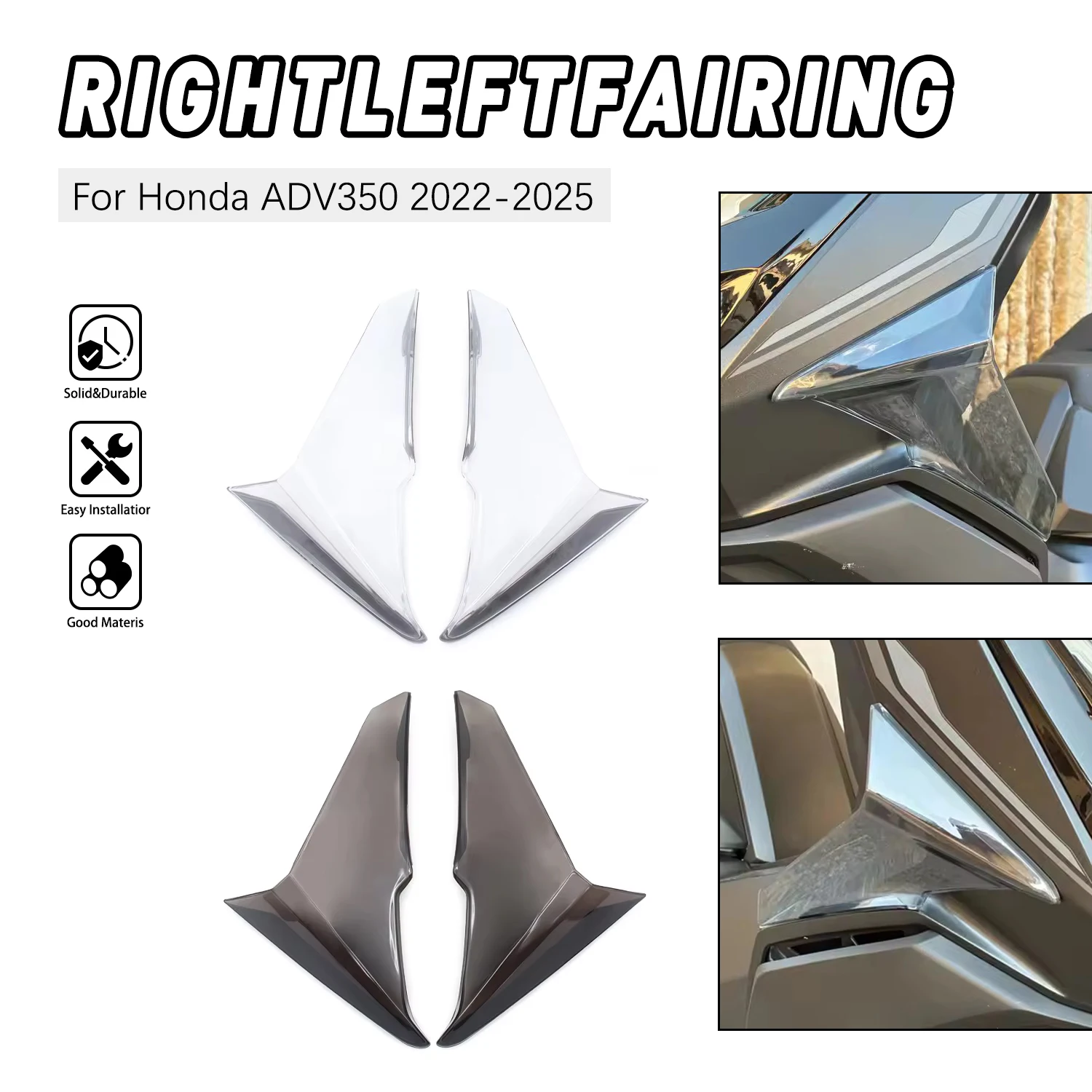 For Honda ADV 350 ADV350 2022 2023 2024 2025 Leg Fairing Wind Deflector Motorcycle Accessories Side Windshield Air Deflectors
For Honda ADV 350 ADV350 2022 2023 2024 2025 Leg Fairing Wind Deflector Motorcycle Accessories Side Windshield Air Deflectors