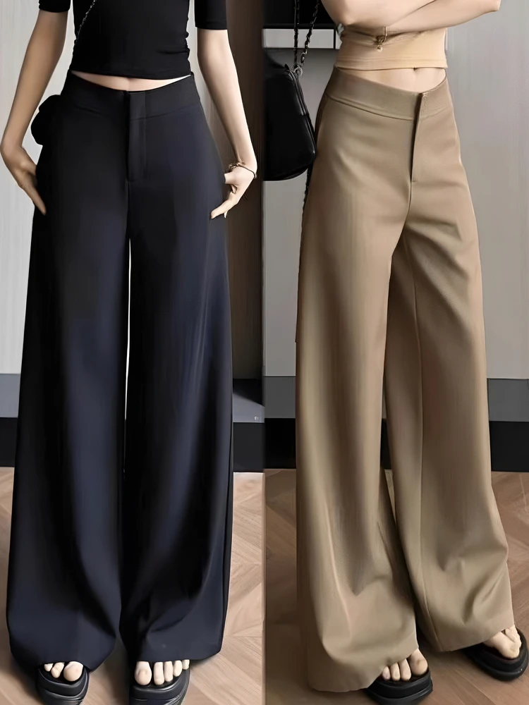 2025 New Spring Button High Waist Wide Leg Pants for Women White High Waist Straight Loose Full Length Trousers Female Autumn
2025 New Spring Button High Waist Wide Leg Pants for Women White High Waist Straight Loose Full Length Trousers Female Autumn
