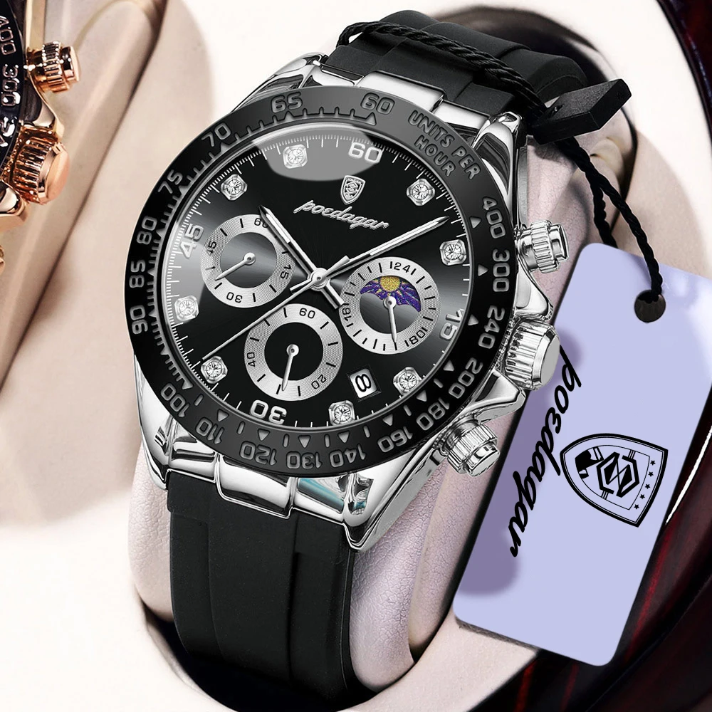 POEDAGAR Casual Men Watch Chronograph Date Sports Quartz Man Clock Waterproof Luminous High Quality Military Men's Watches Reloj
POEDAGAR Casual Men Watch Chronograph Date Sports Quartz Man Clock Waterproof Luminous High Quality Military Men's Watches Reloj