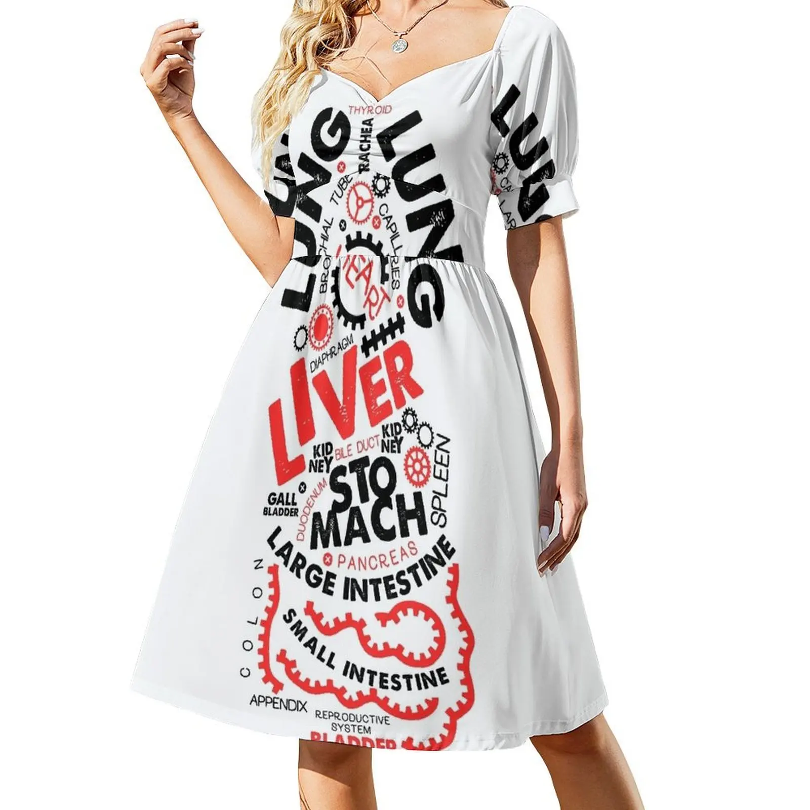 Internal Organs Typographic Artwork. Short Sleeved Dress luxury evening dresses 2025 women's summer dress 2025 dress
Internal Organs Typographic Artwork. Short Sleeved Dress luxury evening dresses 2025 women's summer dress 2025 dress