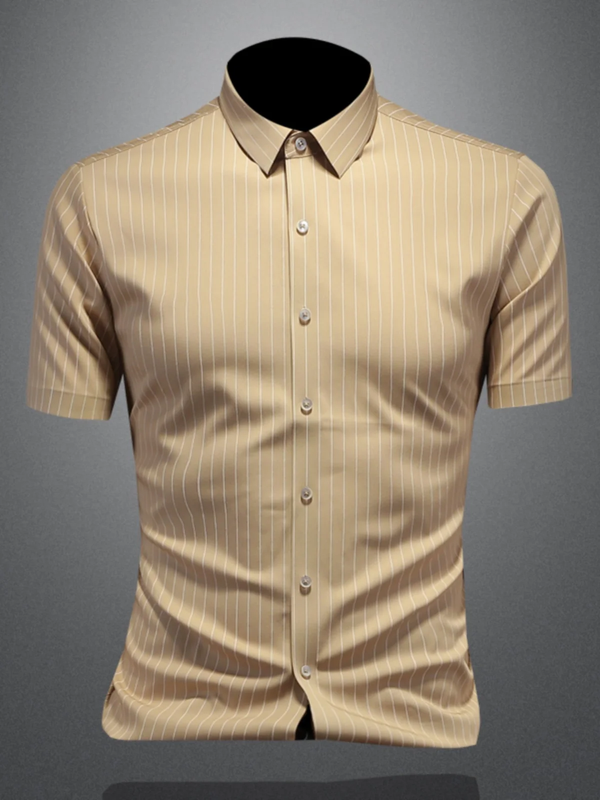 Мужская летняя рубашка из ледяного шелка без глажки, тонкая, приталенная, повседневная, эластичная, дышащая, с принтом, не мнется
Мужская летняя рубашка из ледяного шелка без глажки, тонкая, приталенная, повседневная, эластичная, дышащая, с принтом, не мнется