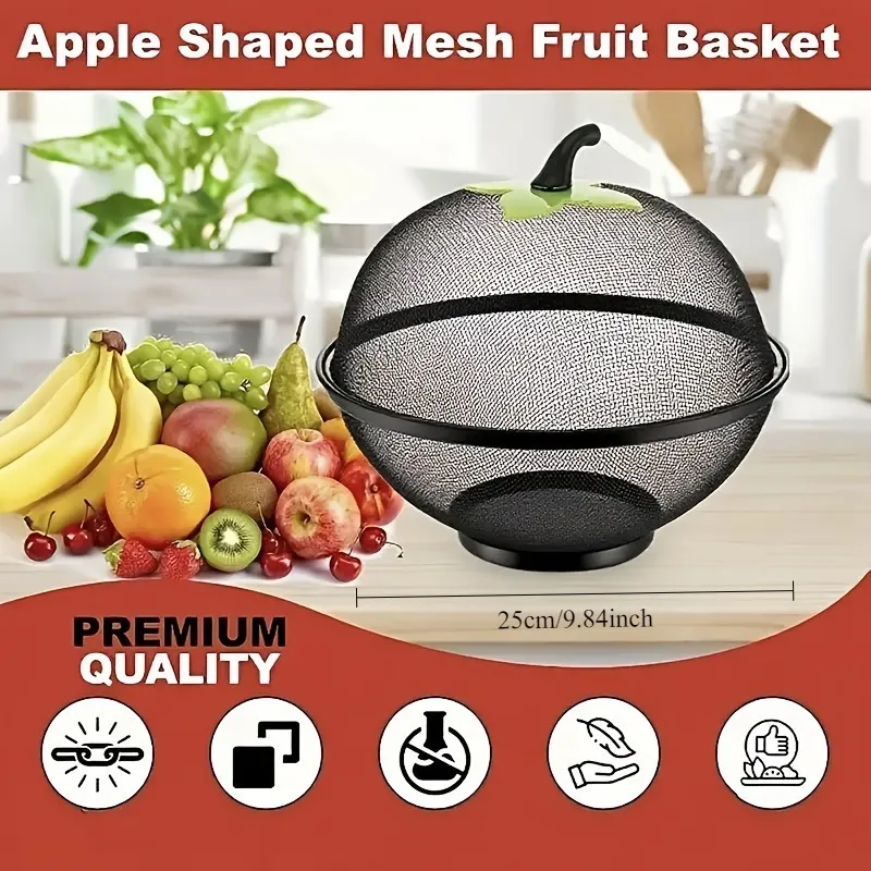 1 PCS Metal Multi-purpose Desktop Storage Basket with Mesh Cover Suitable for Kitchen and Living Room Reusable Storage Basket
1 PCS Metal Multi-purpose Desktop Storage Basket with Mesh Cover Suitable for Kitchen and Living Room Reusable Storage Basket