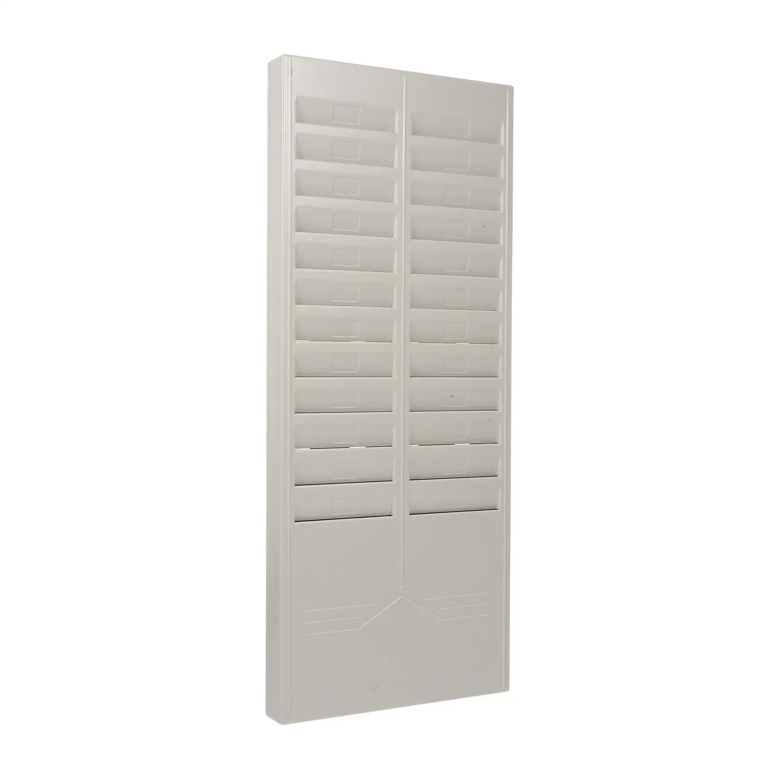 24-slot Attendance Holder Plastic Wall Hangable Reusable Long-term Time Attendance Card Storage Rack Storage Rack
24-slot Attendance Holder Plastic Wall Hangable Reusable Long-term Time Attendance Card Storage Rack Storage Rack