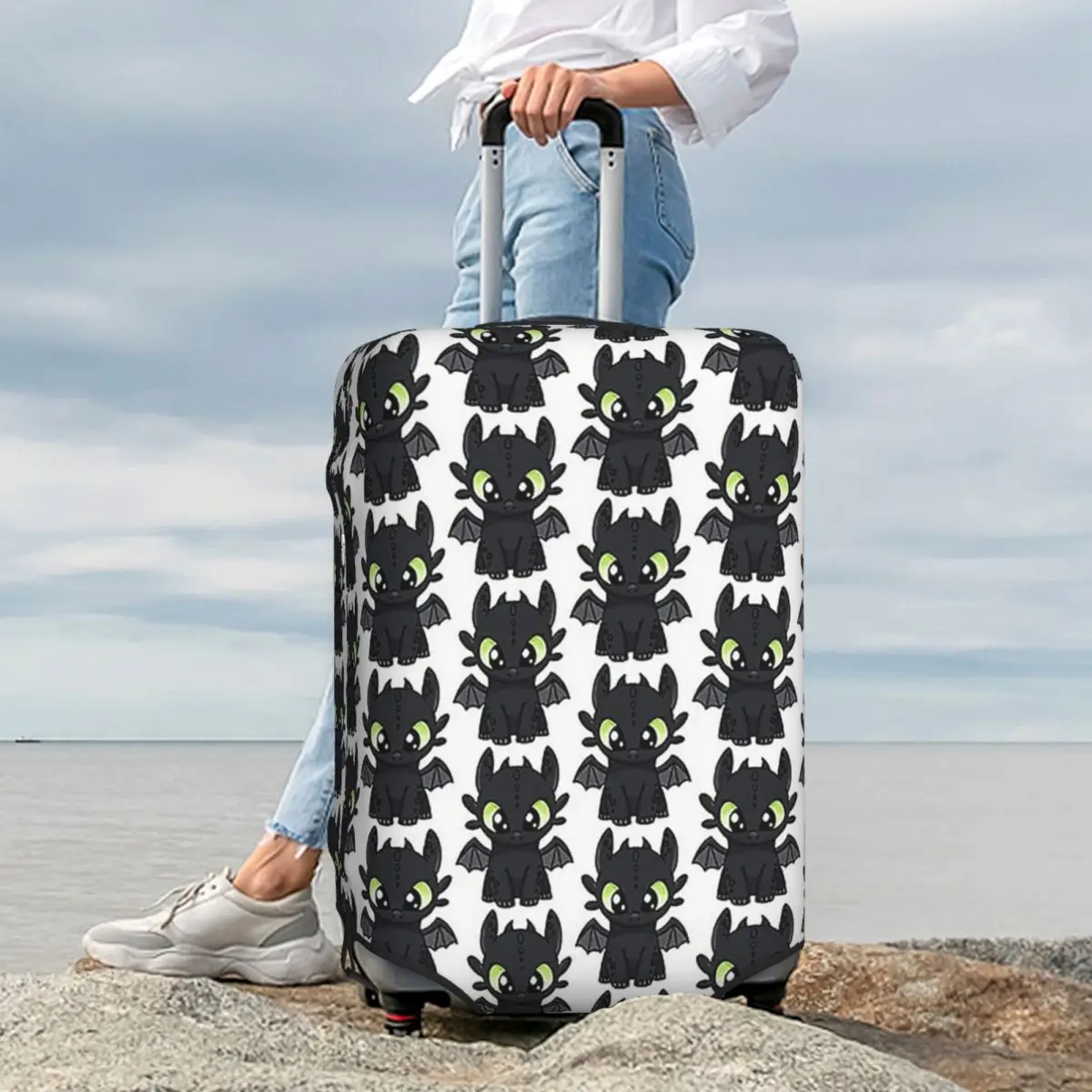 Night Fury Toothless Suitcase Cover Protection Elastic Travel Luggage Protector Covers for 18-32 Inch
Night Fury Toothless Suitcase Cover Protection Elastic Travel Luggage Protector Covers for 18-32 Inch