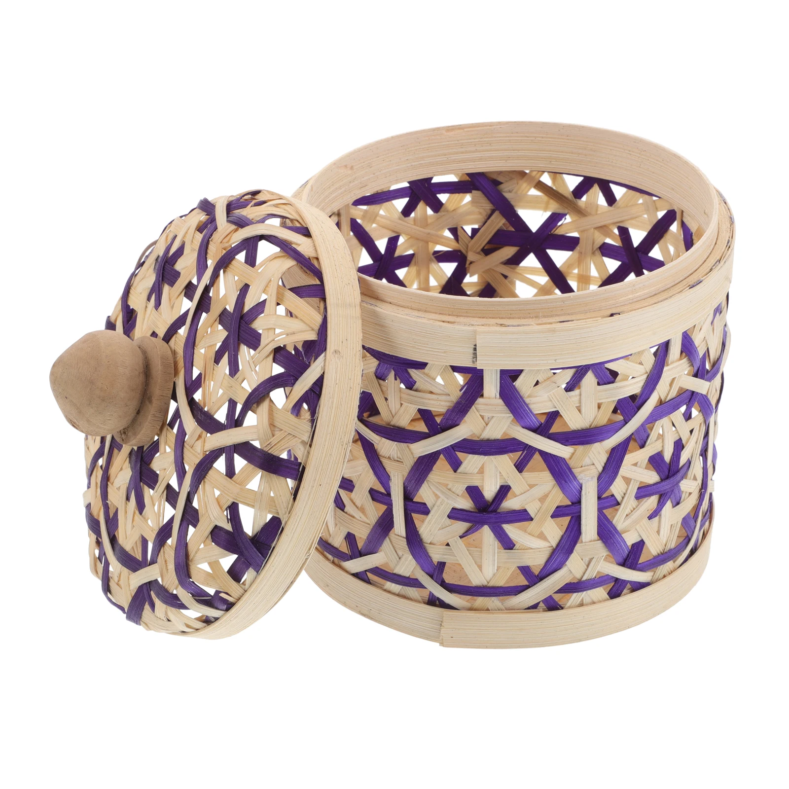 Handmade Bamboo Storage Basket Tea Canister Small Organizer with Lid Compact Portable Household Jar Bamboo Container
Handmade Bamboo Storage Basket Tea Canister Small Organizer with Lid Compact Portable Household Jar Bamboo Container