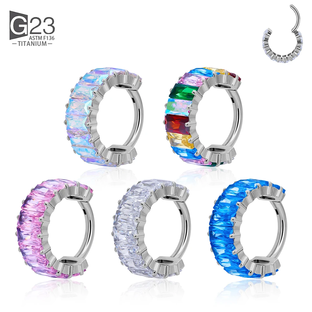 ASTM F-136 Titanium Ear Nose PIERC Cartilage Earring Earlobe Piercing CZ Paved Side Rings Hoops Clicke Tragus Ring Jewellery
ASTM F-136 Titanium Ear Nose PIERC Cartilage Earring Earlobe Piercing CZ Paved Side Rings Hoops Clicke Tragus Ring Jewellery