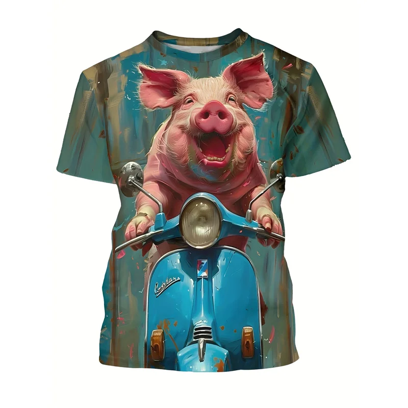 Fun Animal Pig 3D Print Sports Quick-dry Breathable Men T-shirt Outdoor Street Casual Fashion Loose Parent-child Short Sleeve
Fun Animal Pig 3D Print Sports Quick-dry Breathable Men T-shirt Outdoor Street Casual Fashion Loose Parent-child Short Sleeve