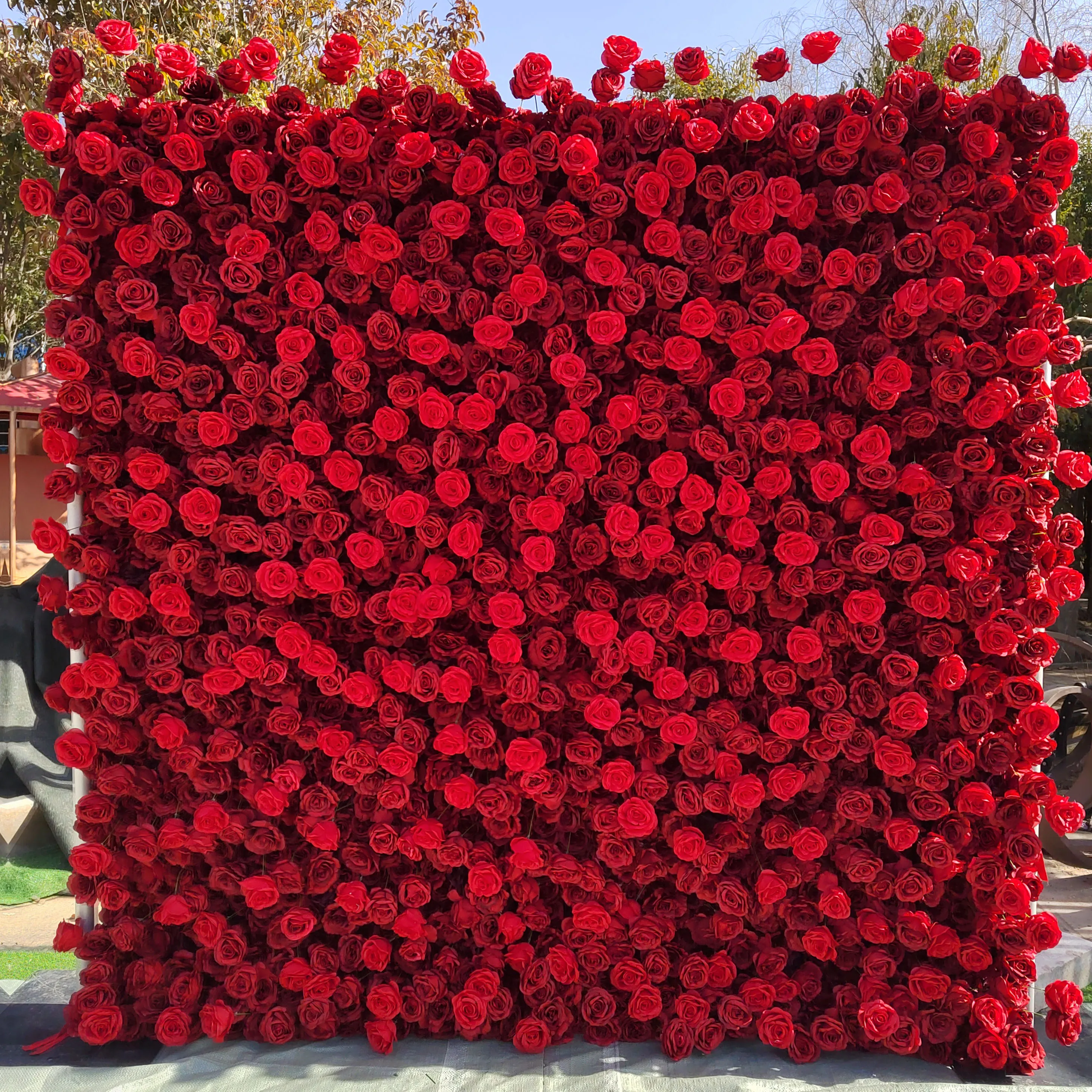 Wedding Decor Roll Up Cloth Flower Walls Panel Backdrop Rose Silk Artificial Flower Wall For Party Baackground
Wedding Decor Roll Up Cloth Flower Walls Panel Backdrop Rose Silk Artificial Flower Wall For Party Baackground