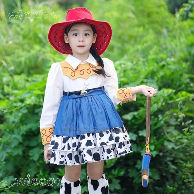 Halloween Cartoon Amusement Park Jessie Cosplay Girls Costume Short Skirt + Movie Wigs, Cowboy Christmas
Halloween Cartoon Amusement Park Jessie Cosplay Girls Costume Short Skirt + Movie Wigs, Cowboy Christmas