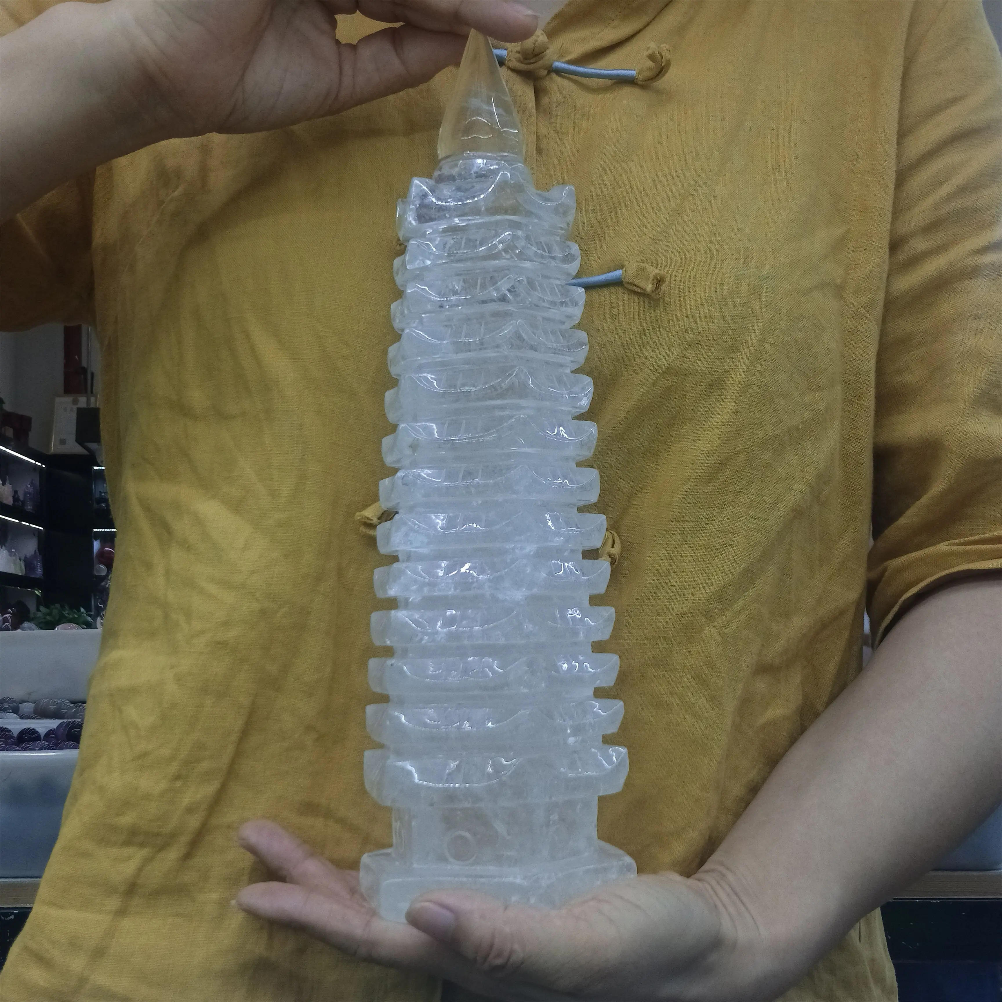 Natural White Transparent Crystal Tower,White Quartz Stone Tower,Mineral Reiki Healing,Degaussing Tower,Feng Shui Decor
Natural White Transparent Crystal Tower,White Quartz Stone Tower,Mineral Reiki Healing,Degaussing Tower,Feng Shui Decor