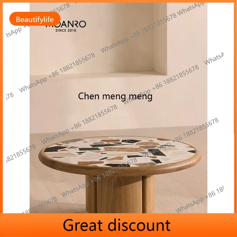 M53 Medieval coffee table solid wood round living room log color design marble French travertine
M53 Medieval coffee table solid wood round living room log color design marble French travertine