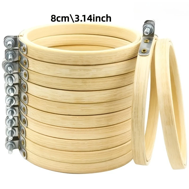 20 Embroidery Hoops Adjustable Size Range of 8cm for DIY Hand Embroidery Flower Fixing Rings Cross-stitch and Mosaic Making Tool
20 Embroidery Hoops Adjustable Size Range of 8cm for DIY Hand Embroidery Flower Fixing Rings Cross-stitch and Mosaic Making Tool