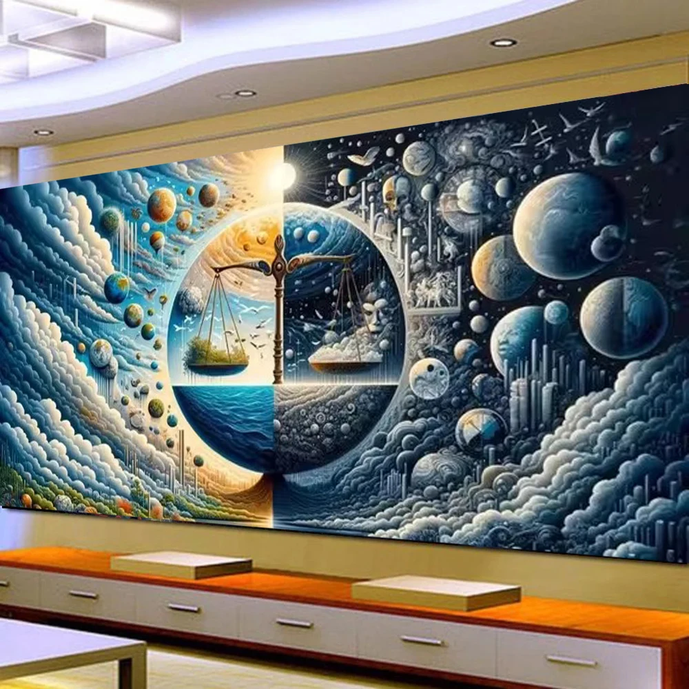 5D Diy Large Size Diamond Painting Fantasy Scenery Full Mosaic Diamond Embroidery Tianping Scale Landscape Picture Wall Decor
5D Diy Large Size Diamond Painting Fantasy Scenery Full Mosaic Diamond Embroidery Tianping Scale Landscape Picture Wall Decor