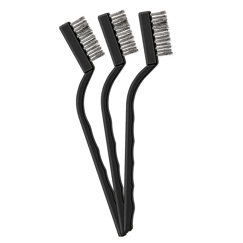 A02F-120 Pieces Mini Wire Brush Stainless Steel Brush Small Brush For Cleaning Weld Slag And Rust Tools, Black, 6.7 Inch
A02F-120 Pieces Mini Wire Brush Stainless Steel Brush Small Brush For Cleaning Weld Slag And Rust Tools, Black, 6.7 Inch