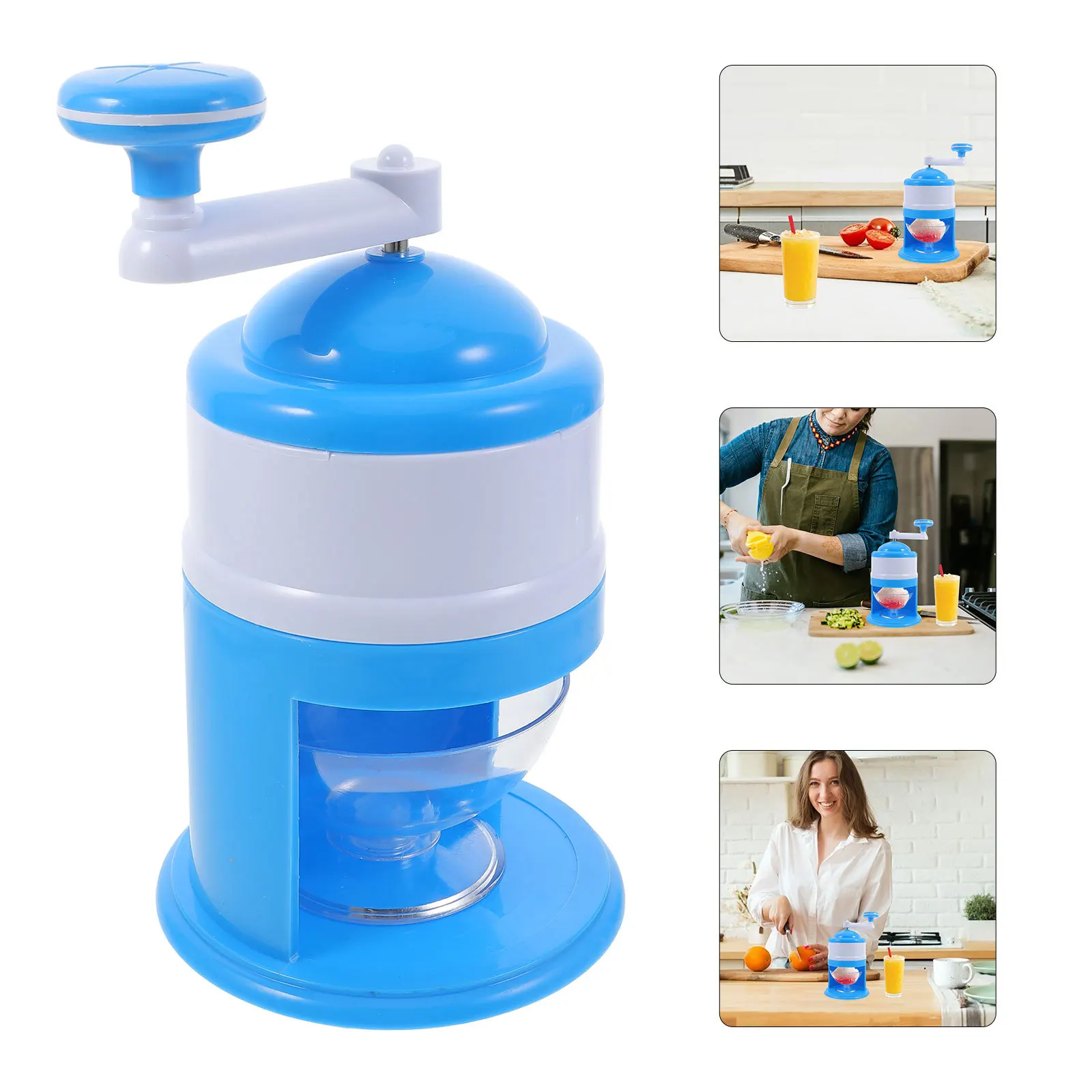 Manual Ice Crusher Machine Portable Hand Crank Shaved Ice Maker for Home Kitchen Slushie Drink Cocktail Dessert Party Use
Manual Ice Crusher Machine Portable Hand Crank Shaved Ice Maker for Home Kitchen Slushie Drink Cocktail Dessert Party Use