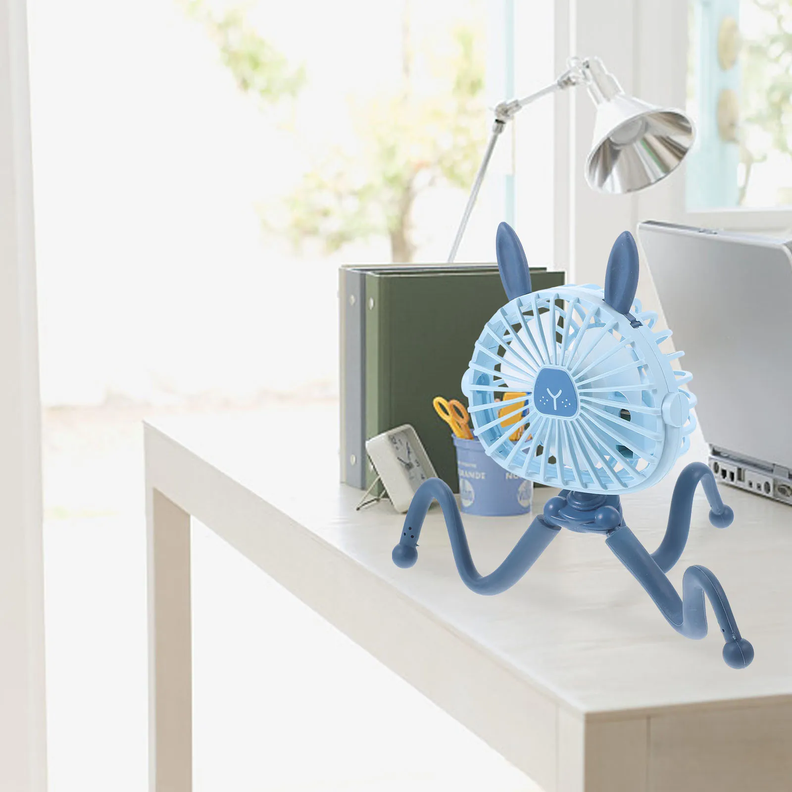 USB Rechargeable Rabbit Ear Fan TJ 03B Blue Flexible Tripod Stroller H held Portable Cooling Fan for Baby Car Seat 3 Speeds
USB Rechargeable Rabbit Ear Fan TJ 03B Blue Flexible Tripod Stroller H held Portable Cooling Fan for Baby Car Seat 3 Speeds