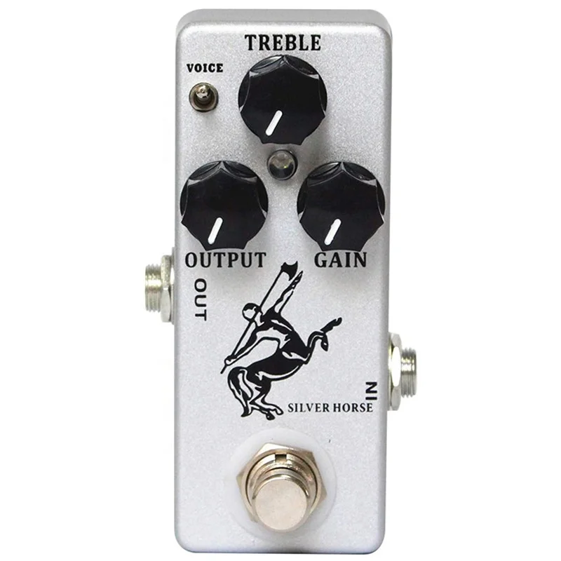 Mini Silver Horse Effect Guitar Pedal Overdrive Pedal for Electric Guitar
Mini Silver Horse Effect Guitar Pedal Overdrive Pedal for Electric Guitar