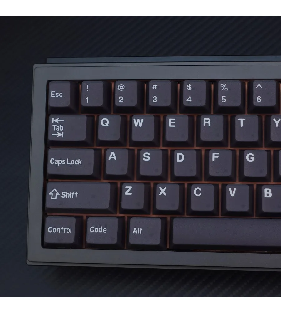 Two-color injection-molded custom mechanical keyboard 61 87 black translucent gray-white keycaps PBT original factory height
Two-color injection-molded custom mechanical keyboard 61 87 black translucent gray-white keycaps PBT original factory height
