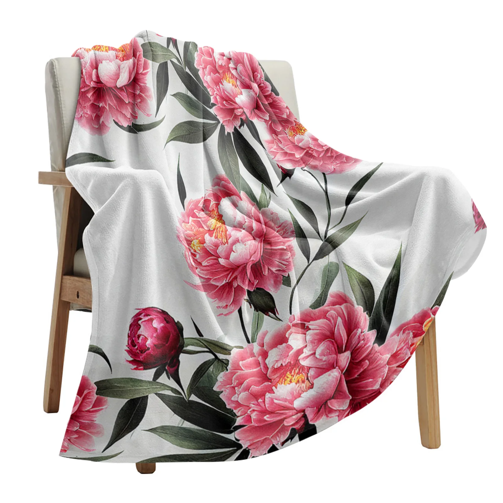 Peony Flower Ink Painting Blankets Portable Soft Throw Blanket for Bed Office Bedspread Flannel Blanket
Peony Flower Ink Painting Blankets Portable Soft Throw Blanket for Bed Office Bedspread Flannel Blanket