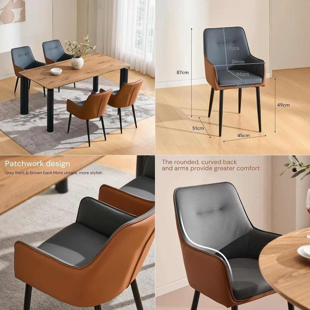 Dining Chairs Set of 6, Modern Fabric Kitchen Side Chairs with Sturdy Wood Legs, Parsons Design, Comfortable Soft Linen for Din
Dining Chairs Set of 6, Modern Fabric Kitchen Side Chairs with Sturdy Wood Legs, Parsons Design, Comfortable Soft Linen for Din
