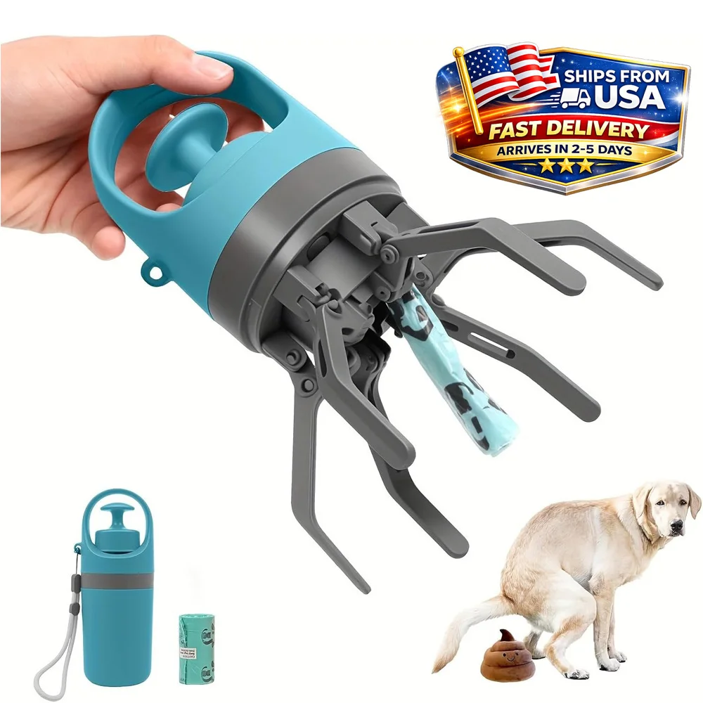 Portable Dog Pooper Scooper No Touch Claw Pickup Tool with Waste Bag Holder Easy One Hand Dog Walking Outdoor Pet Cleanup
Portable Dog Pooper Scooper No Touch Claw Pickup Tool with Waste Bag Holder Easy One Hand Dog Walking Outdoor Pet Cleanup