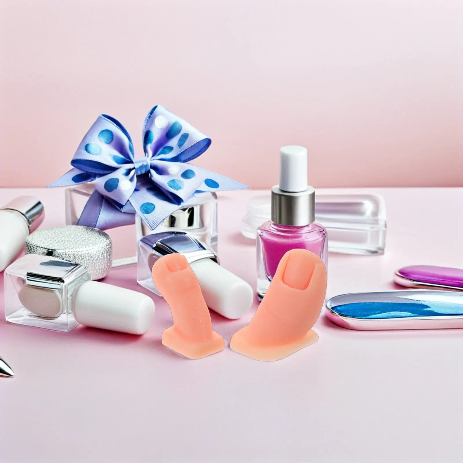 1Set Silicone Toe Models with Nail Tips for Nail Practice Acrylic Gel Polish Training Pedicure Salon Beauty School Portable
1Set Silicone Toe Models with Nail Tips for Nail Practice Acrylic Gel Polish Training Pedicure Salon Beauty School Portable
