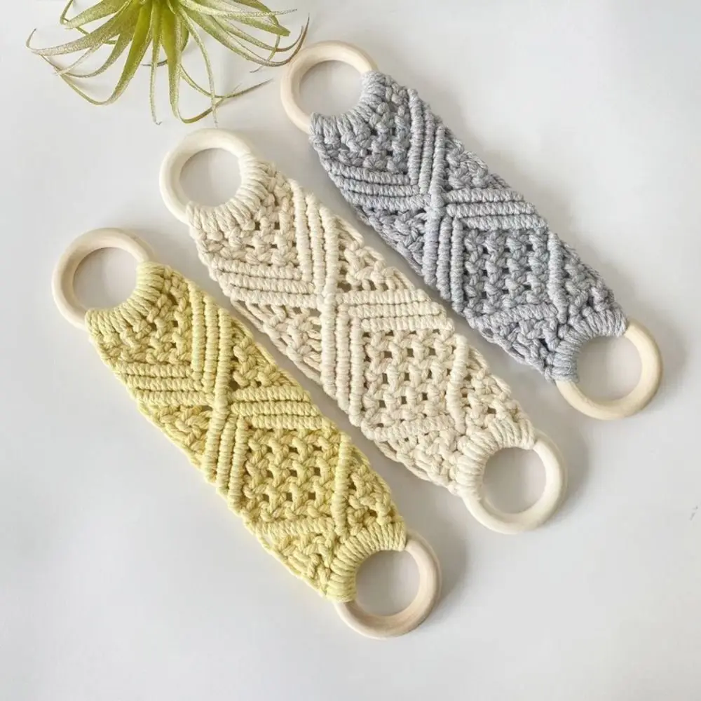 Foldable Hand-woven Dish Towel Holder Wooden Loop Hanging Crochet Towel Ring Macrame Knit Boho Style Towel Storage Rack Bathroom
Foldable Hand-woven Dish Towel Holder Wooden Loop Hanging Crochet Towel Ring Macrame Knit Boho Style Towel Storage Rack Bathroom