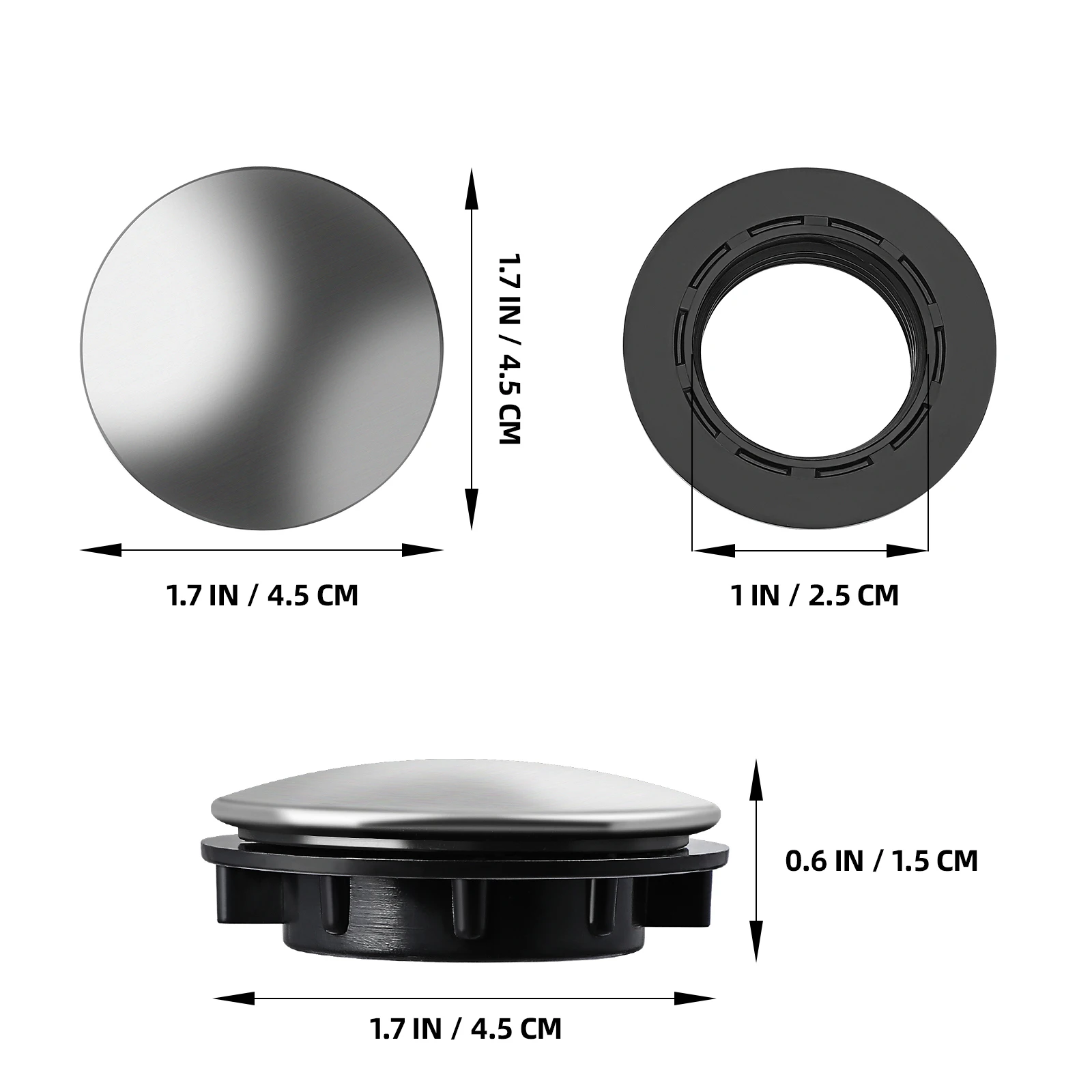 6 шт., крышки для отверстий из нержавеющей стали, заглушка для крана, герметичные прочные аксессуары для столешницы для дома, отеля, ресторана, кухонный кран 
6 шт., крышки для отверстий из нержавеющей стали, заглушка для крана, герметичные прочные аксессуары для столешницы для дома, отеля, ресторана, кухонный кран