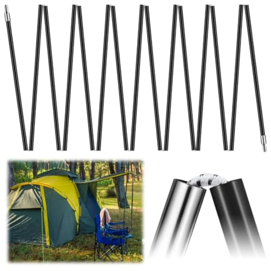Fiberglass Tent Poles Replacement Pre Assembled Black Tent Poles Camping Rod Parts for Hiking Outdoor Camping Backpacking
Fiberglass Tent Poles Replacement Pre Assembled Black Tent Poles Camping Rod Parts for Hiking Outdoor Camping Backpacking