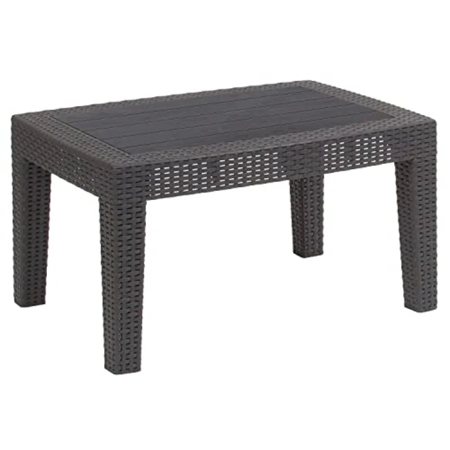 Seneca Dark Gray Faux Rattan Coffee Table
Seneca Dark Gray Faux Rattan Coffee Table