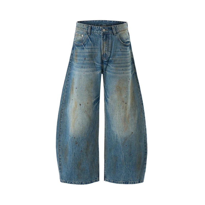2025 autumn American retro washed splashed ink print nostalgic jeans men's fashionable loose curved knife cut pants
2025 autumn American retro washed splashed ink print nostalgic jeans men's fashionable loose curved knife cut pants